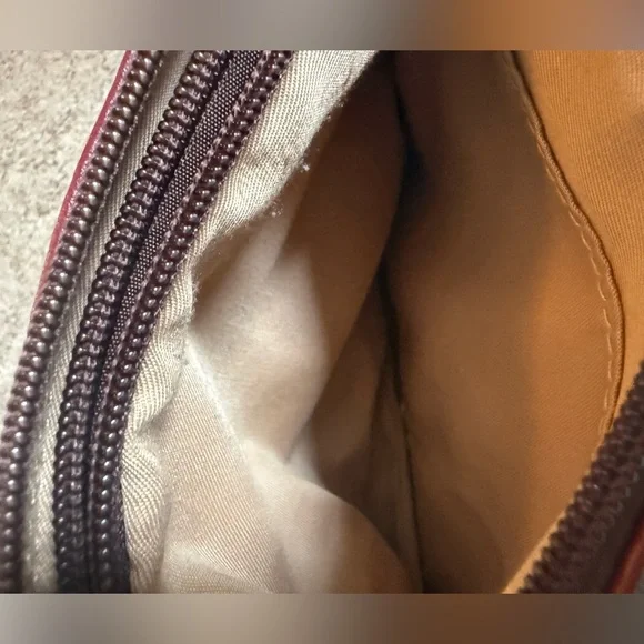 Stone & Co. Red And Brown Leather Mini Crossbody Bag. Great Condition! - Picture 5 of 6